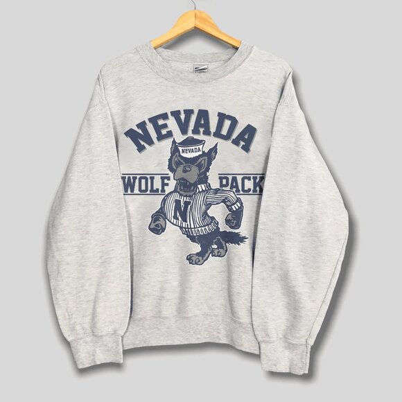 Vintage University of Nevada Reno Wolf Pack Shirt, Nevada Wolf Pack Sweatshirt - Picture 1 of 2
